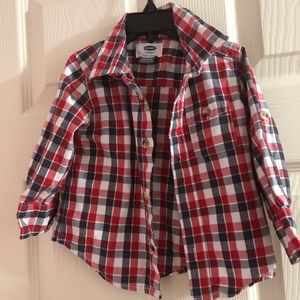 Old navy NWOT boys 12-18 month plaid shirt